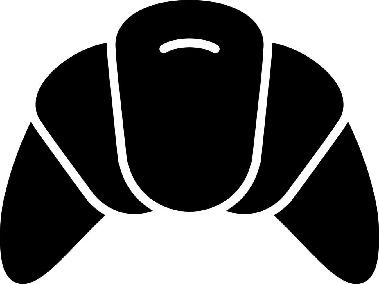 Croissant Vector Icon Design