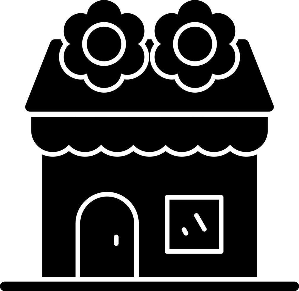 Flower Shop Vector Icon Design