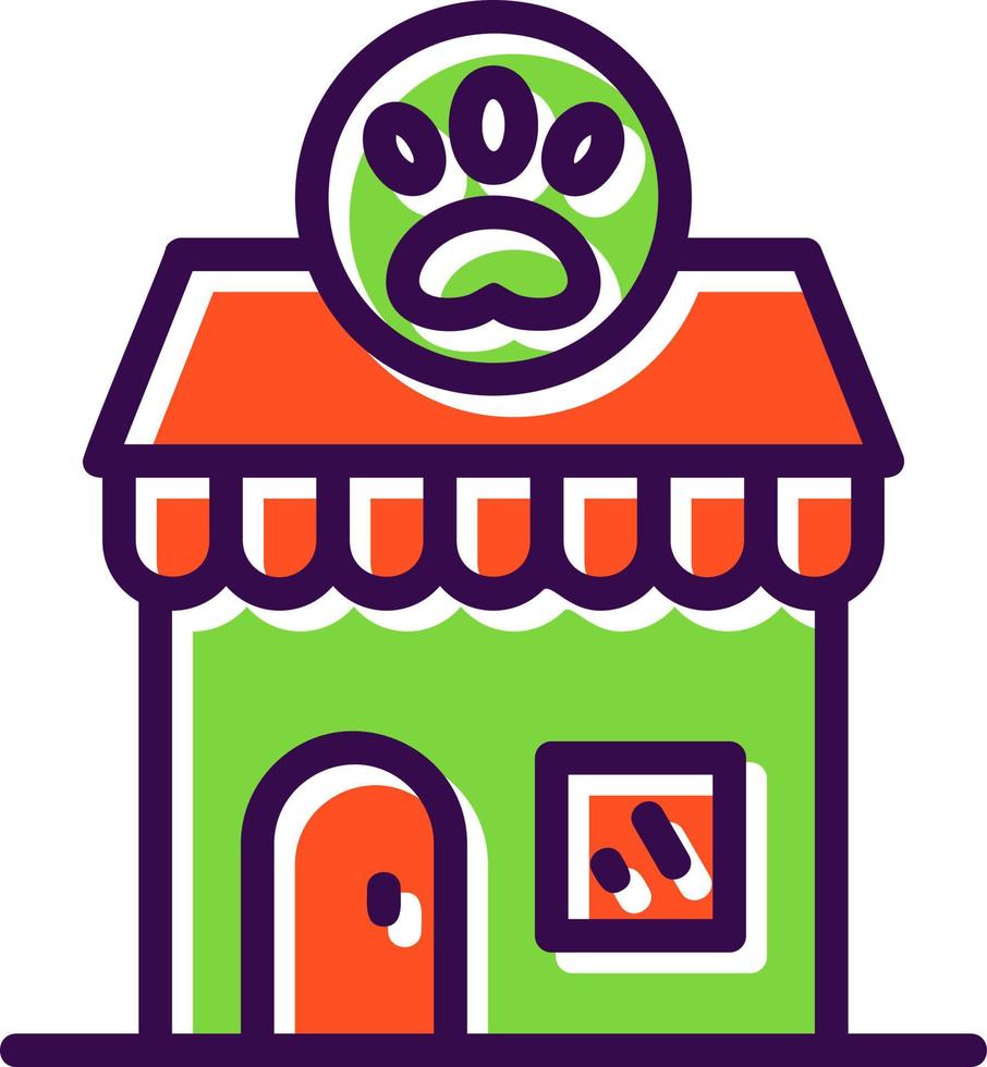 diseño de icono de vector de tienda de mascotas