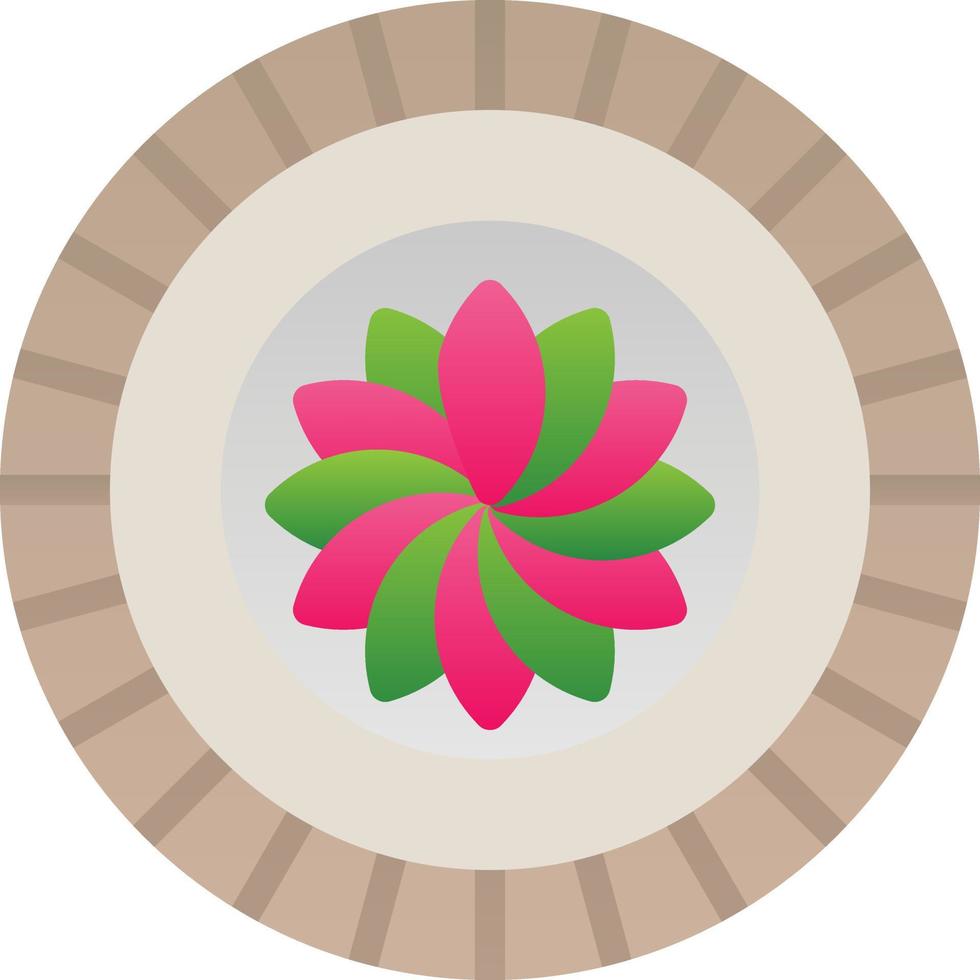 Old Plate Vector Icon Design