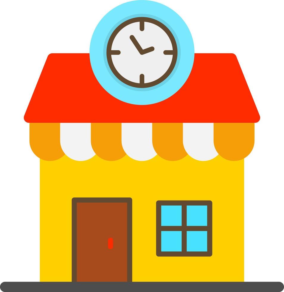 diseño de icono de vector de tienda de reloj