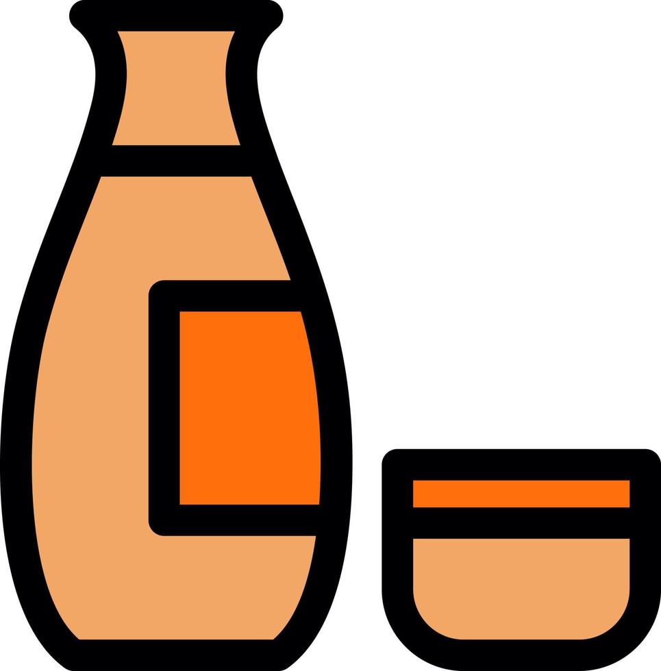 Sake Vector Icon Design