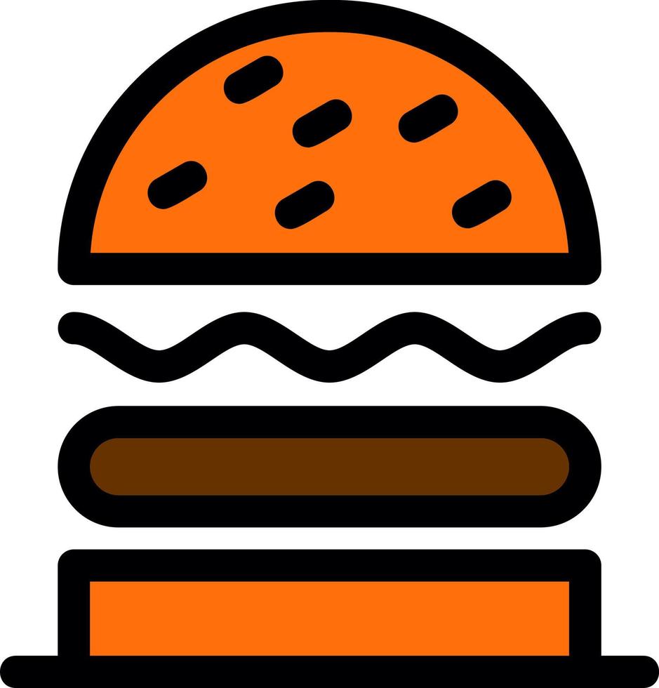 Burger Sandwich Vector Icon Design