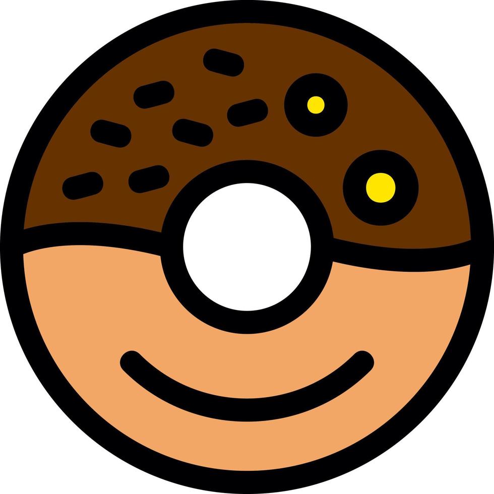 diseño de icono de vector de donut