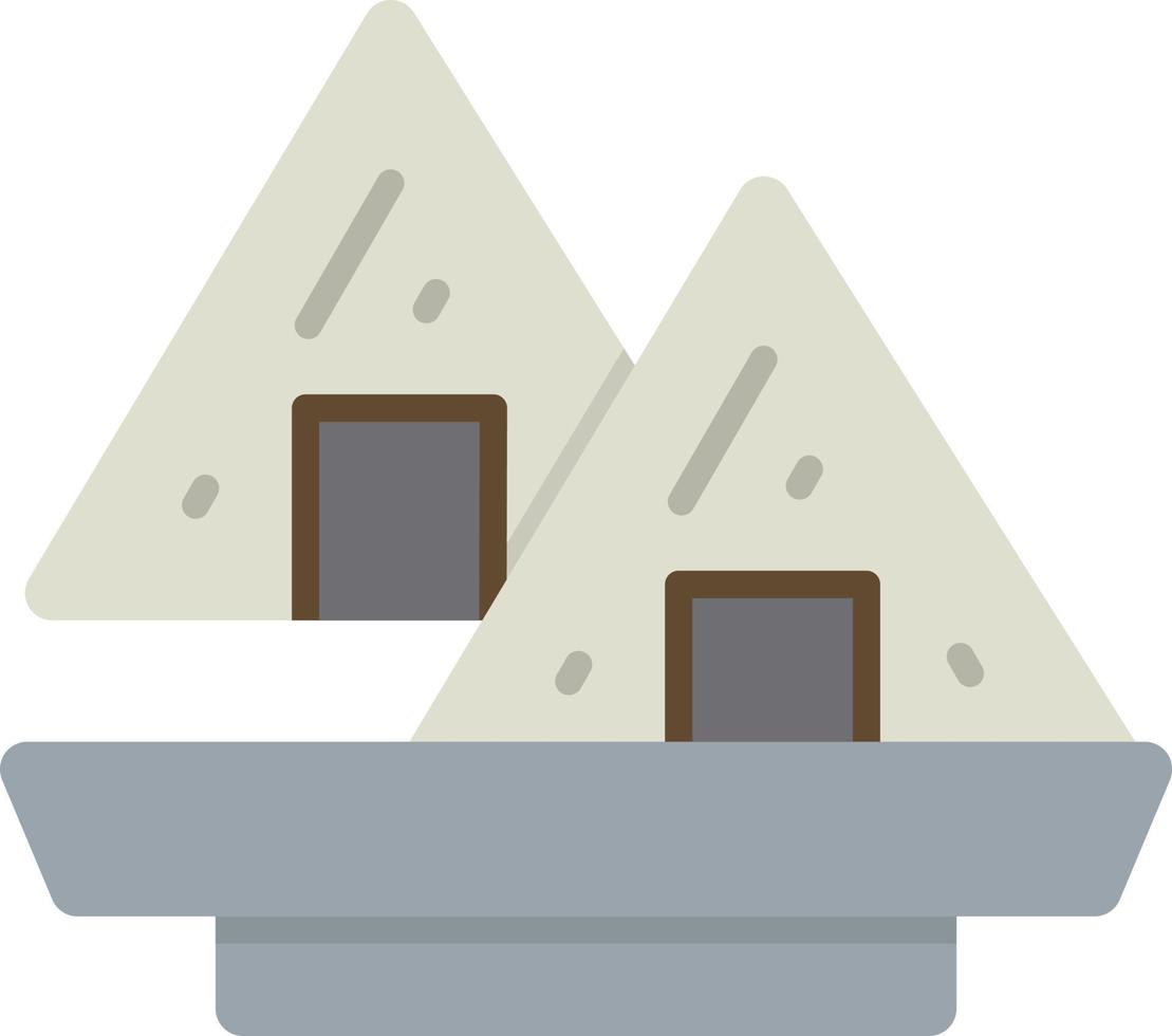 Onigiri Vector Icon Design