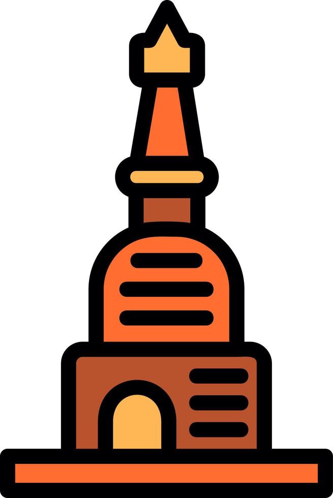 Stupa Vector Icon Design