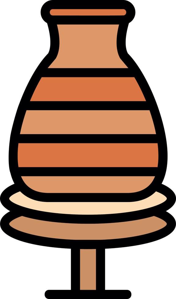 Potter Wheel Vector Icon Design