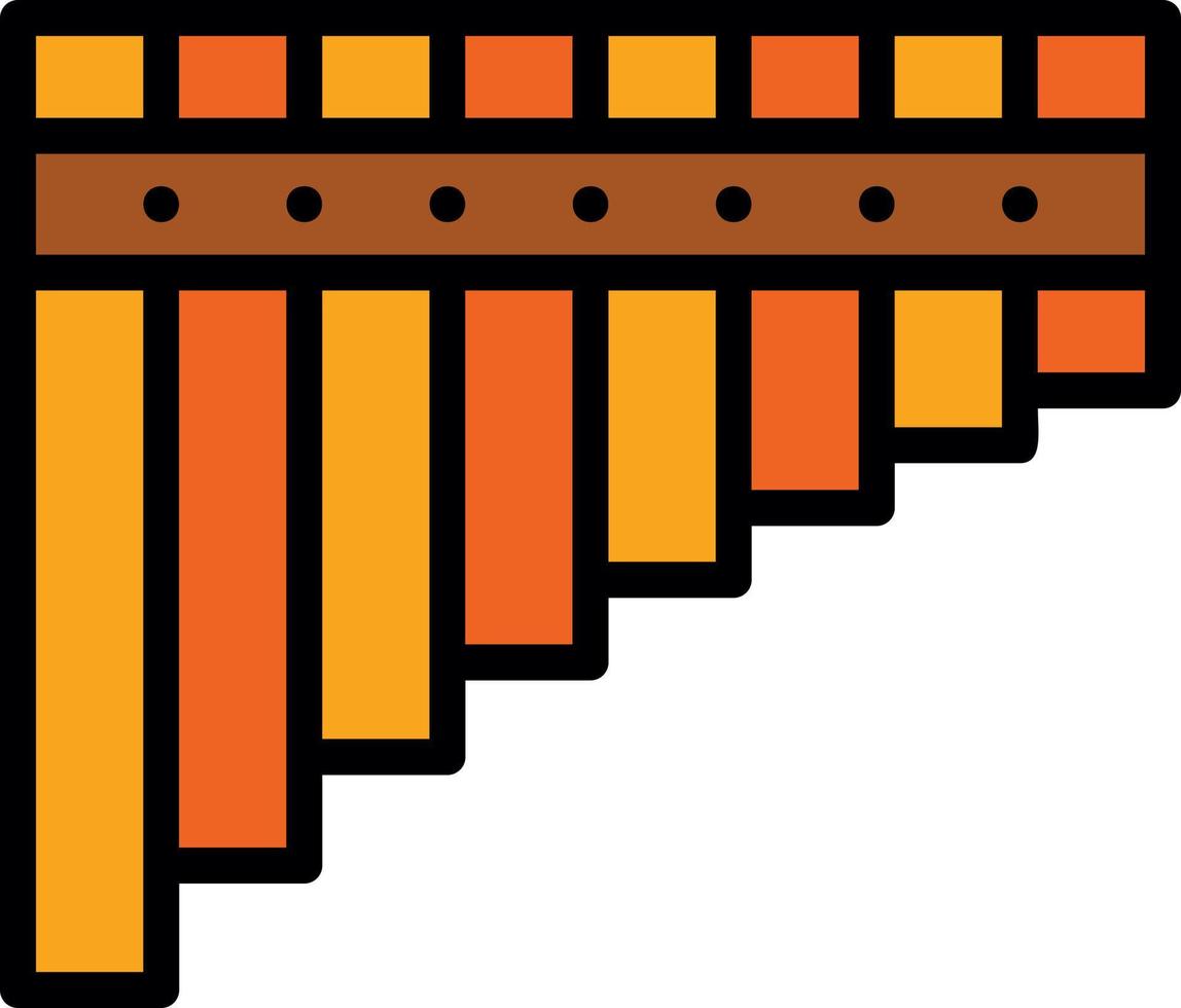 Pan Flute Vector Icon Design