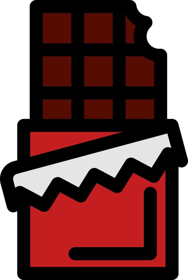 Chocolate Bar Vector Icon Design