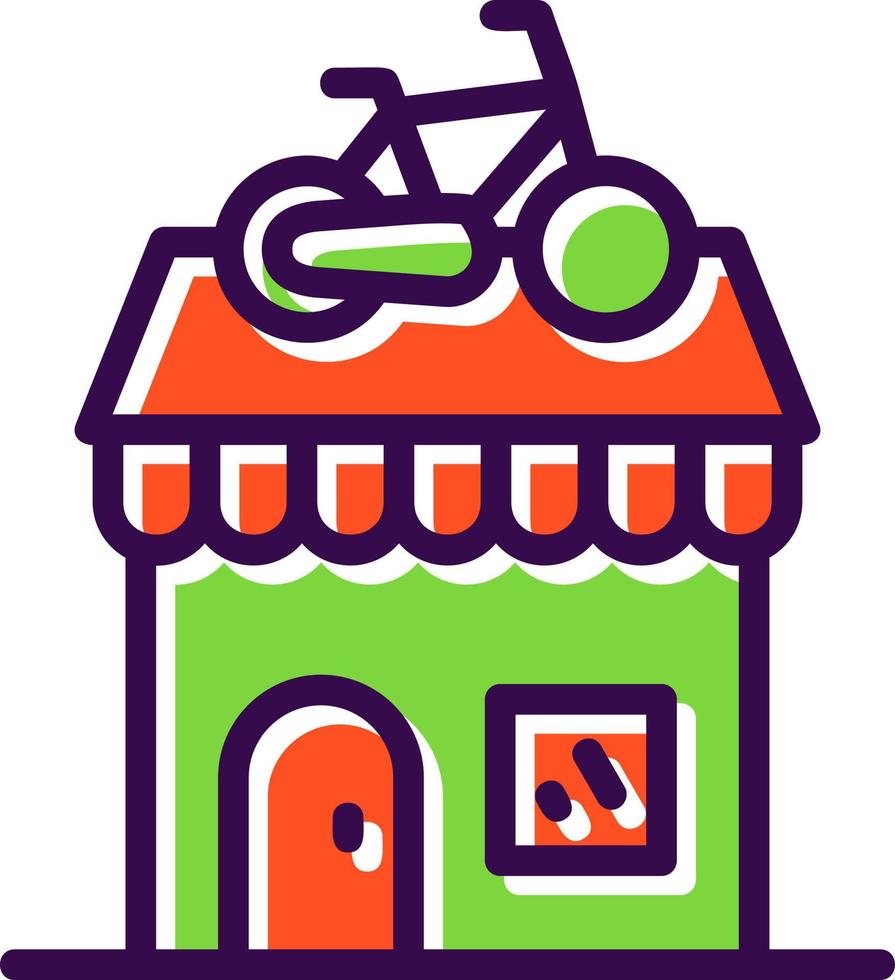 diseño de icono de vector de tienda de bicicletas