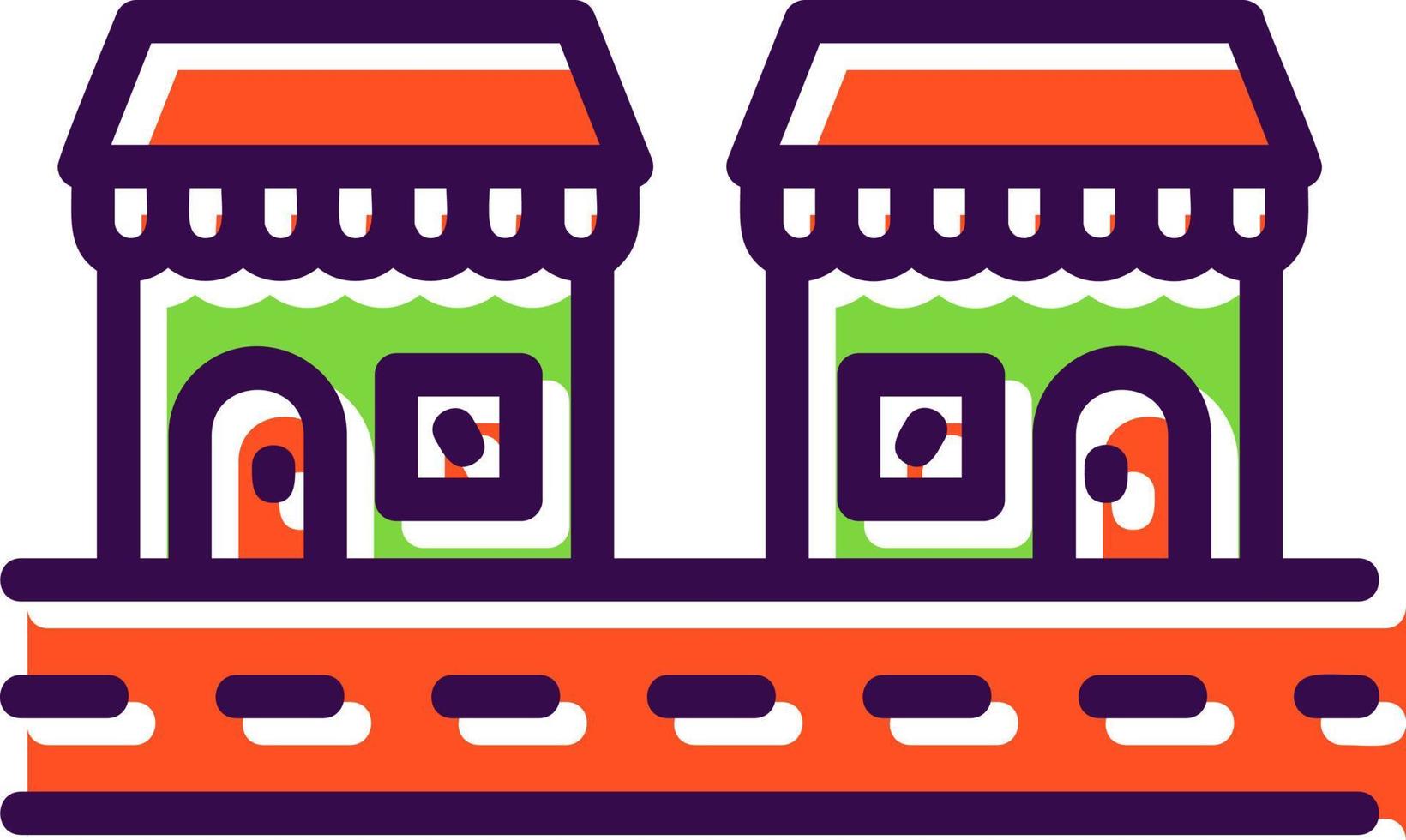 Street Market Vector Icon Design