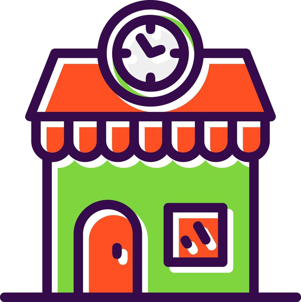 diseño de icono de vector de tienda de reloj