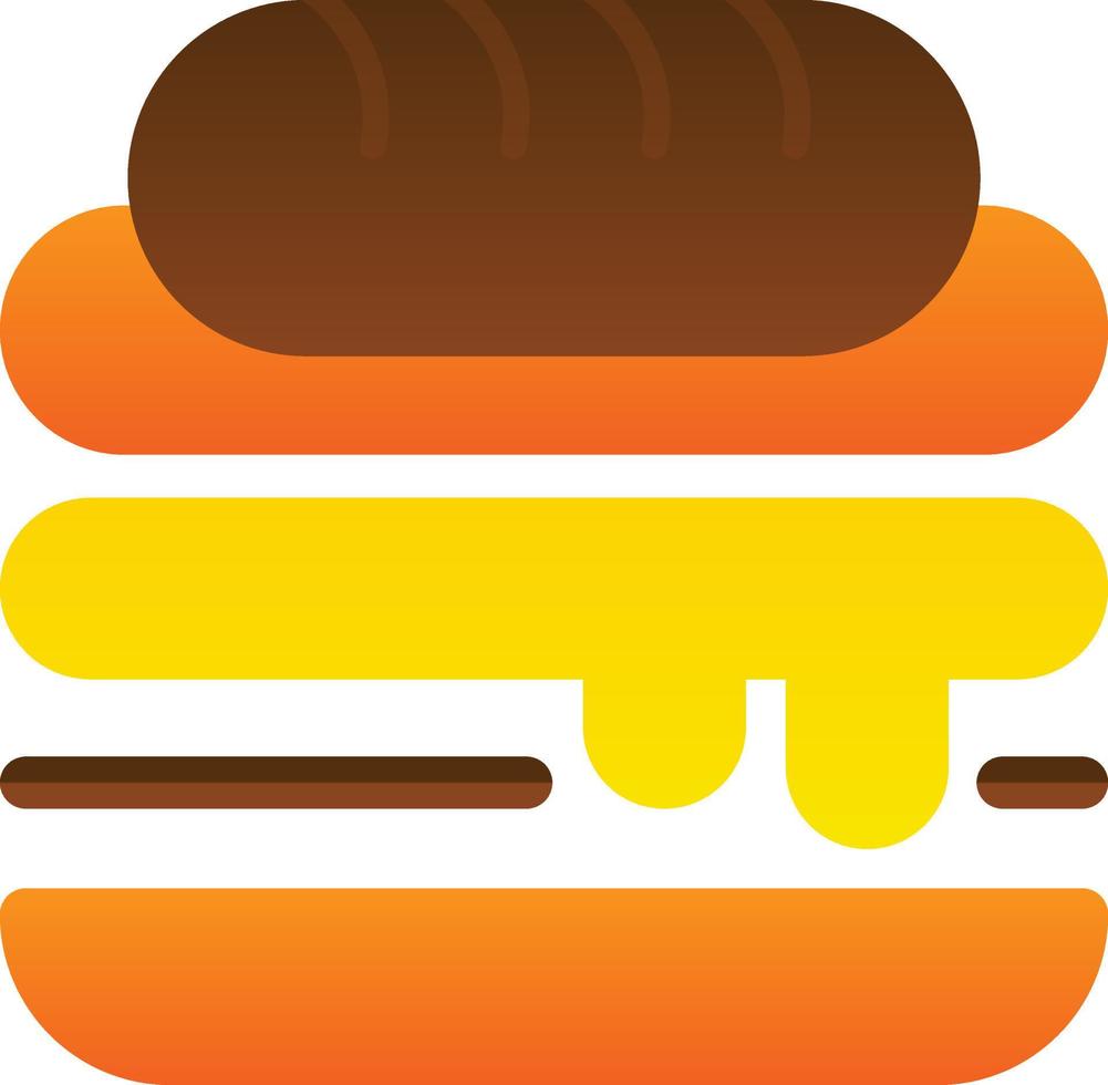 diseño de icono de vector de sándwich cubano