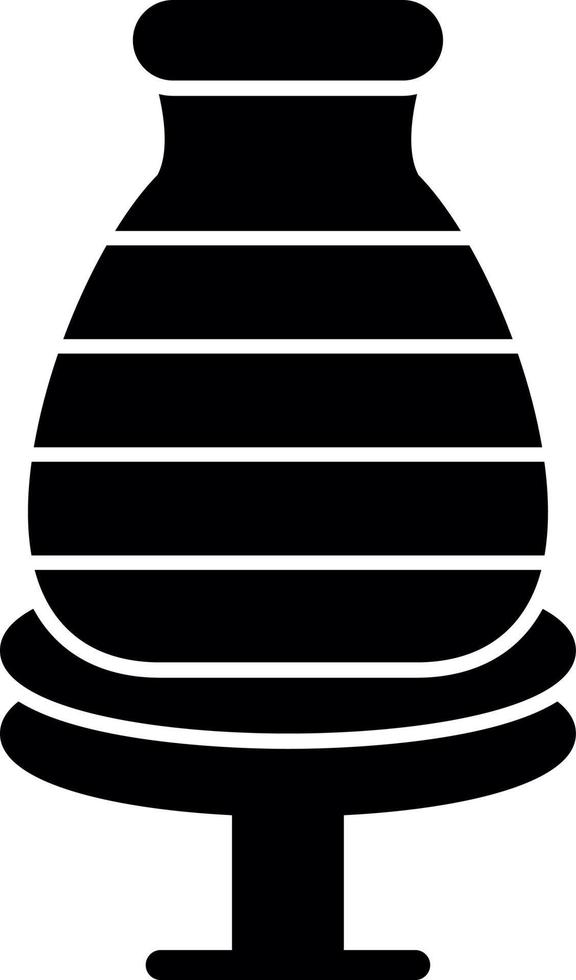 Potter Wheel Vector Icon Design