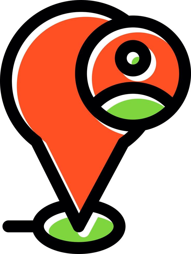 Current Location Vector Icon Design