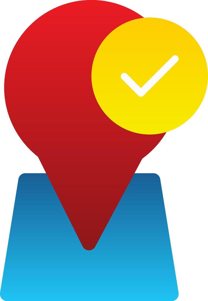 Arrived Destination Vector Icon Design