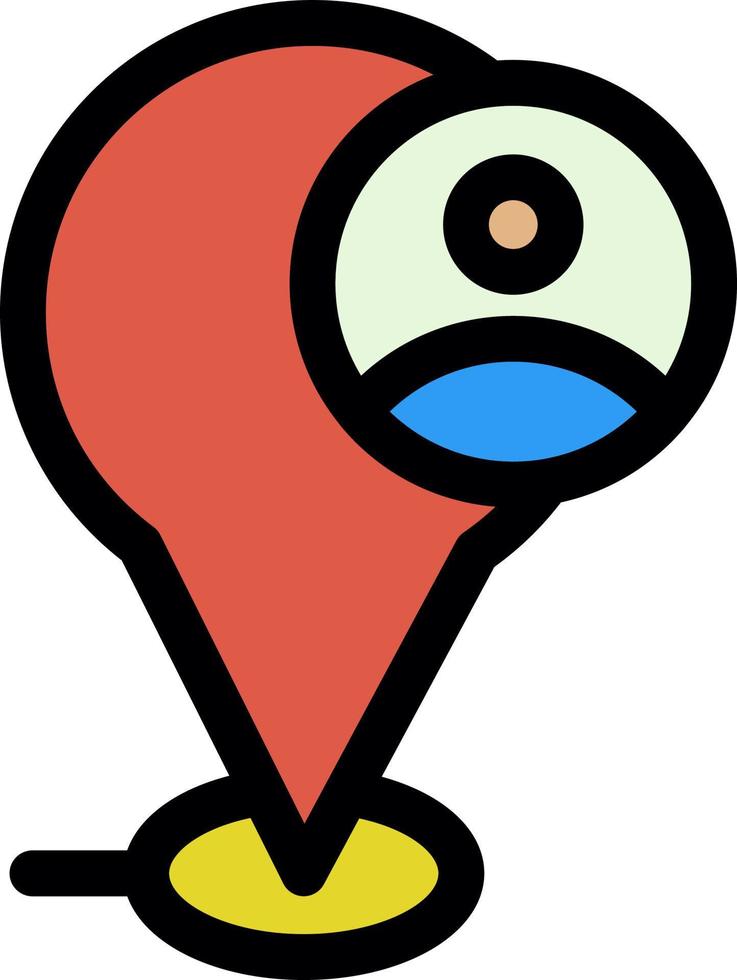 Current Location Vector Icon Design