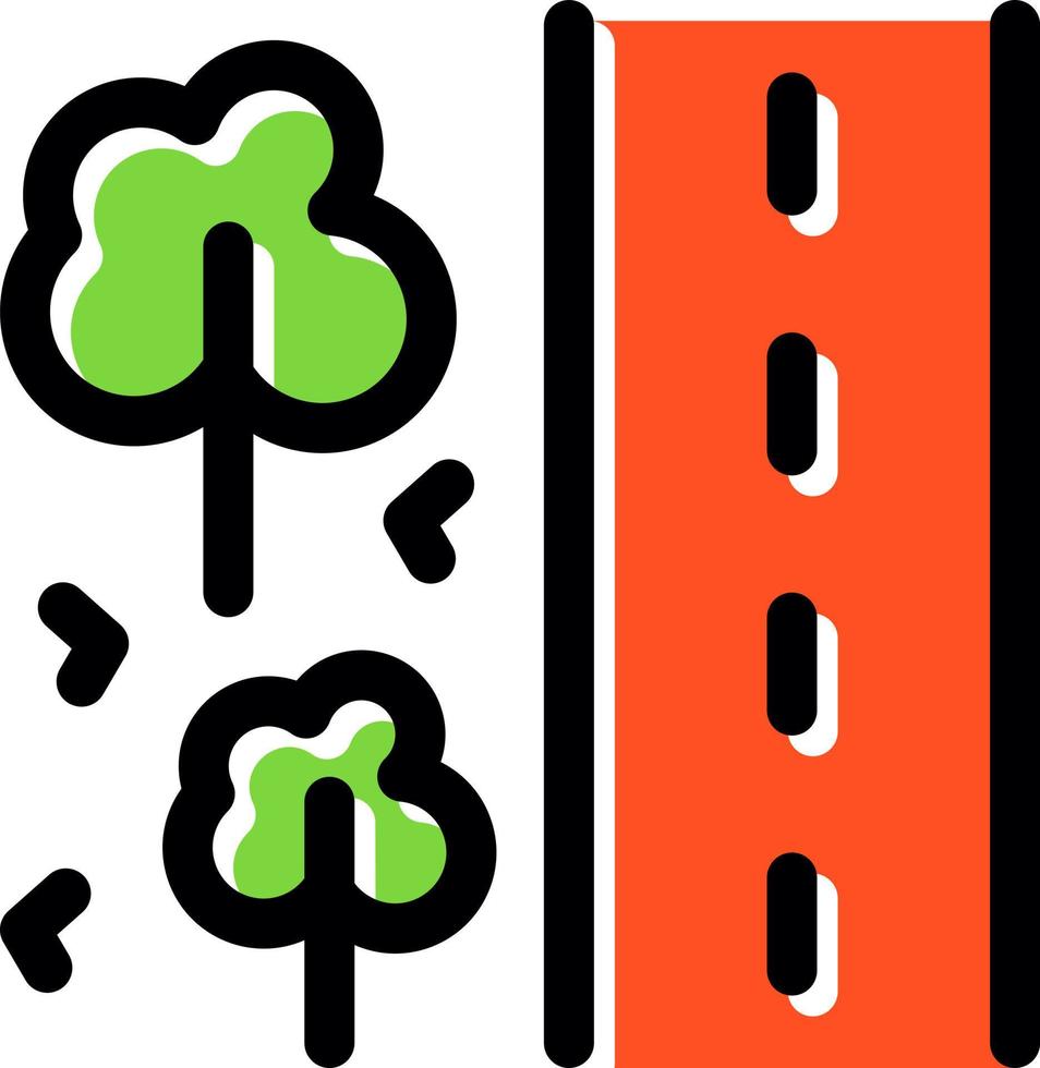 Roadside Vector Icon Design