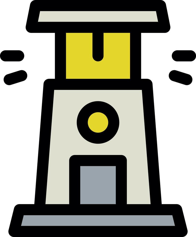 Lighthouse Vector Icon Design