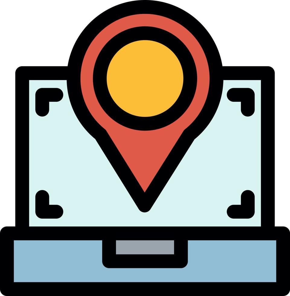 Scanning Location Vector Icon Design