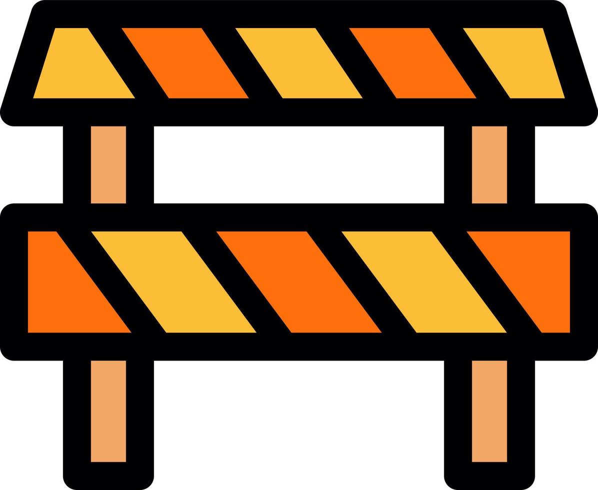 Road Obstruction Vector Icon Design