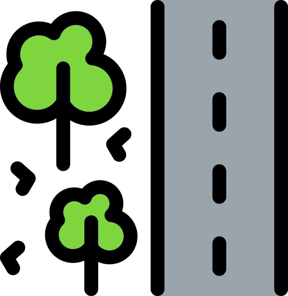 Roadside Vector Icon Design