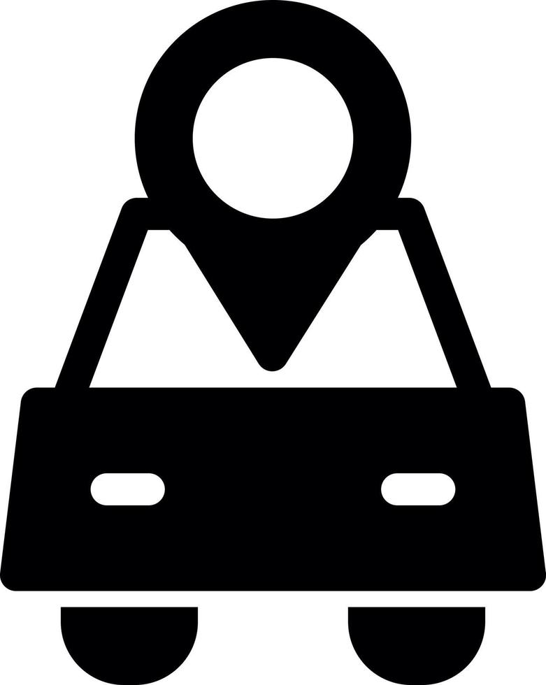 Car Location Vector Icon Design