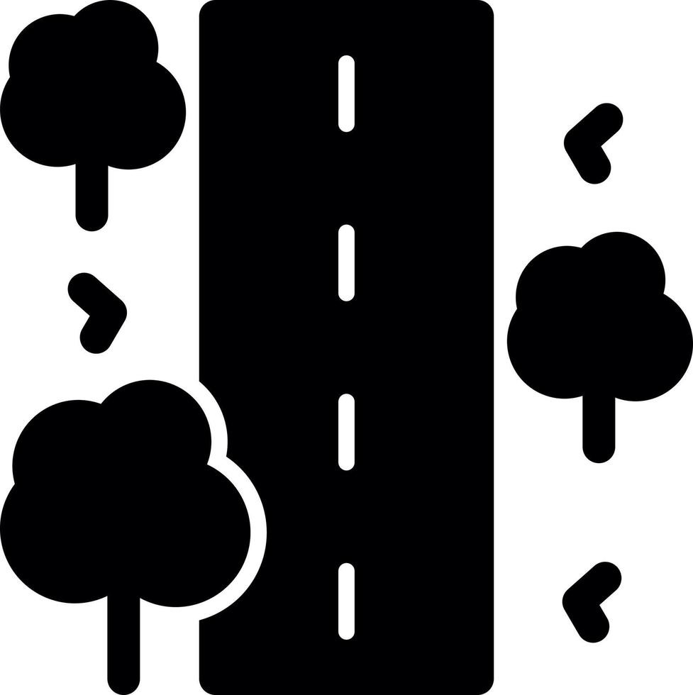 Unsealed Road Vector Icon Design