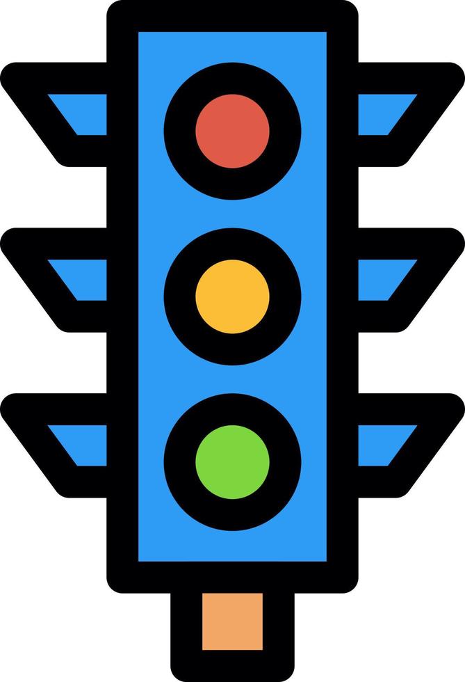 Traffic Light Vector Icon Design
