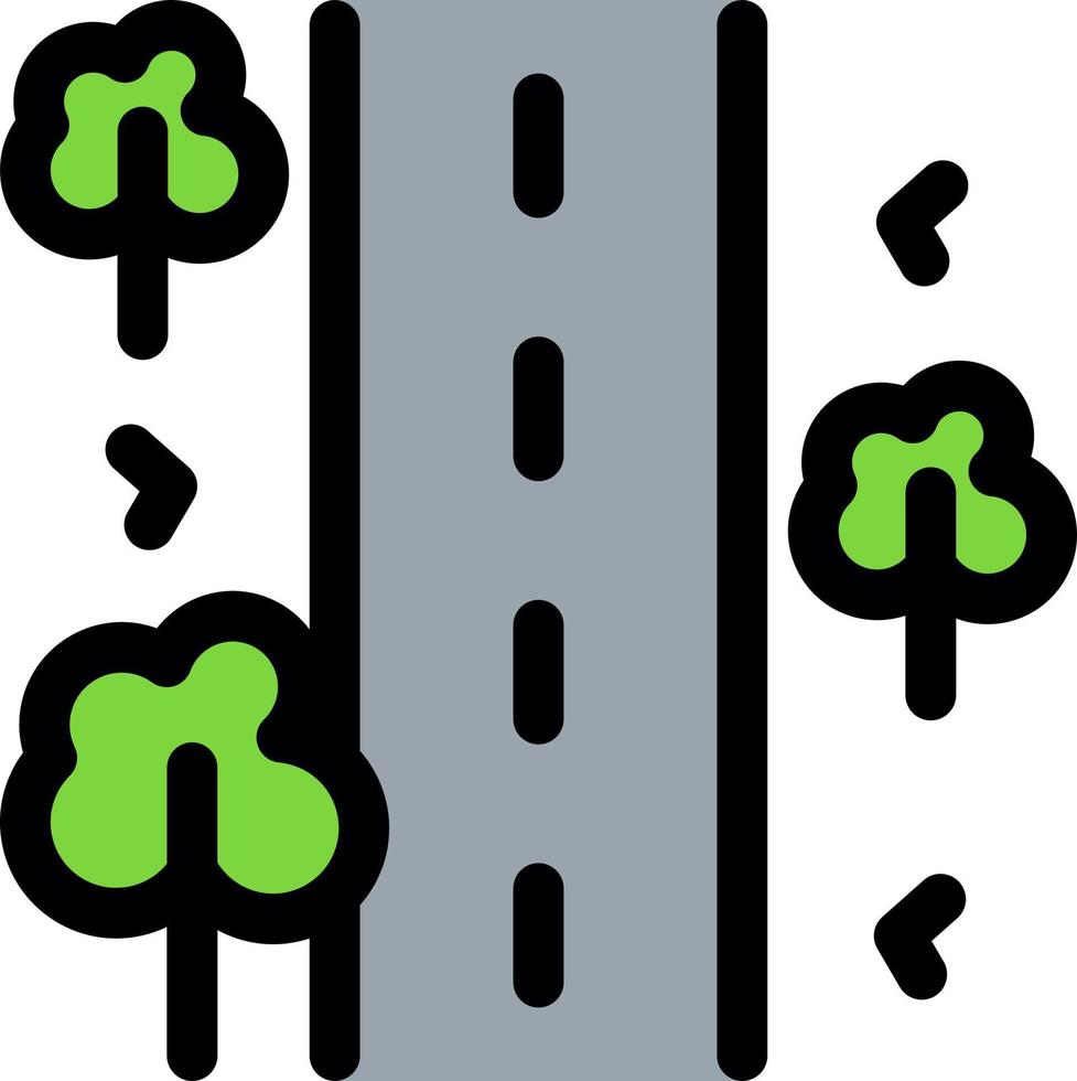 Unsealed Road Vector Icon Design