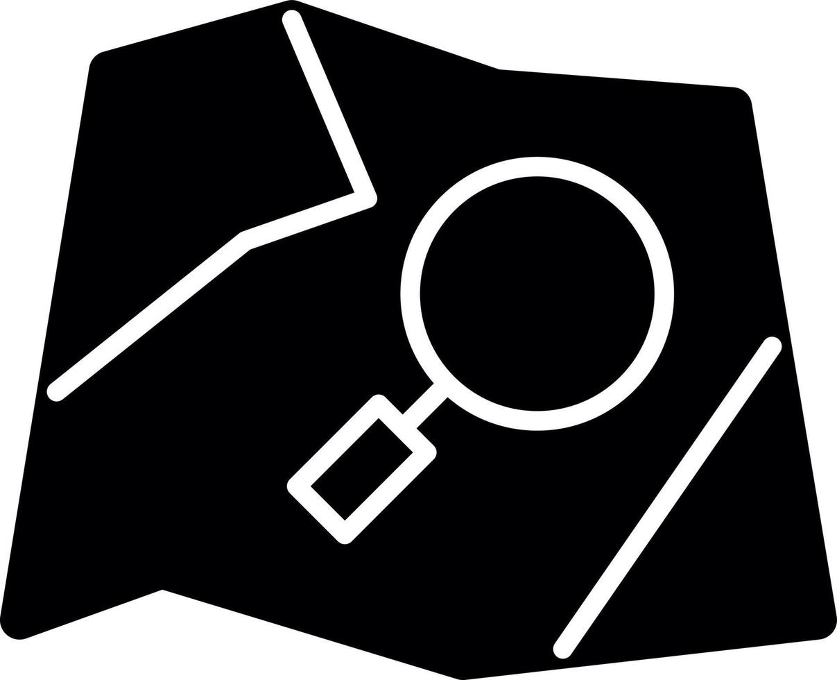 Search Map Vector Icon Design