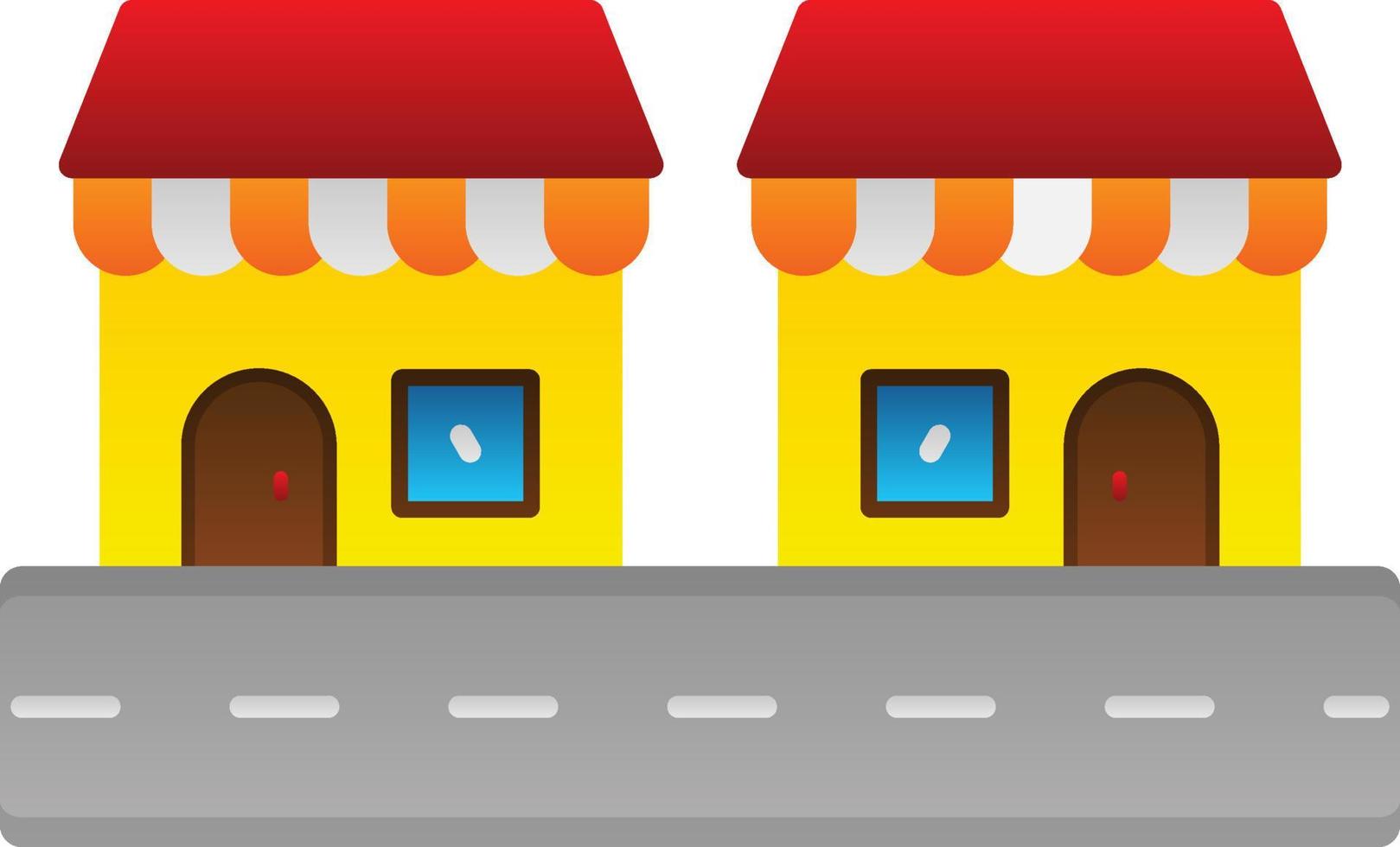 Street Market Vector Icon Design