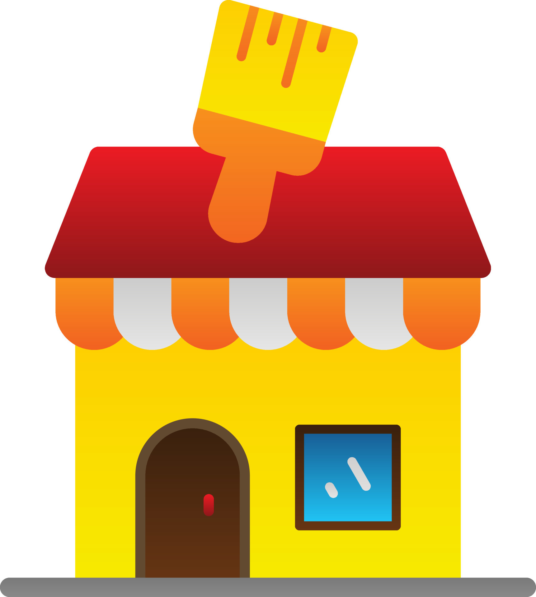 Paint Shop Vector Icon Design 15861002 Vector Art at Vecteezy