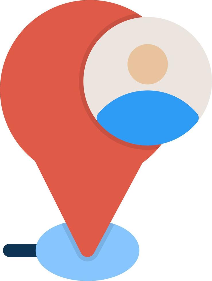 Current Location Vector Icon Design