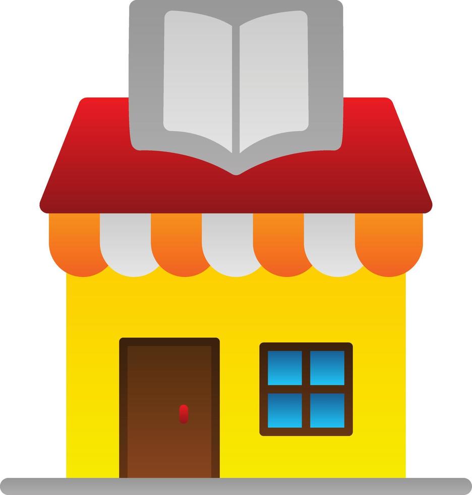 Book Shop Vector Icon Design