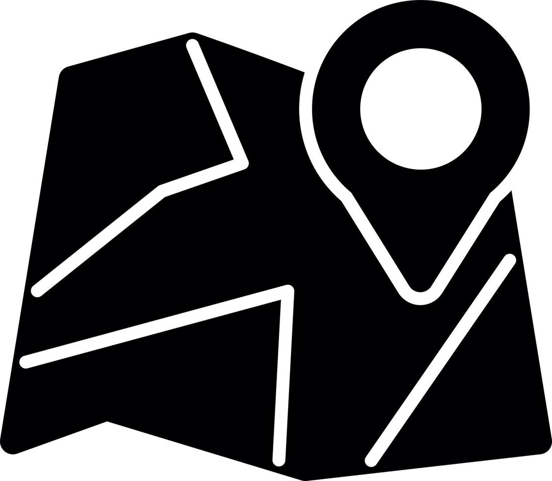 Paper Map Vector Icon Design