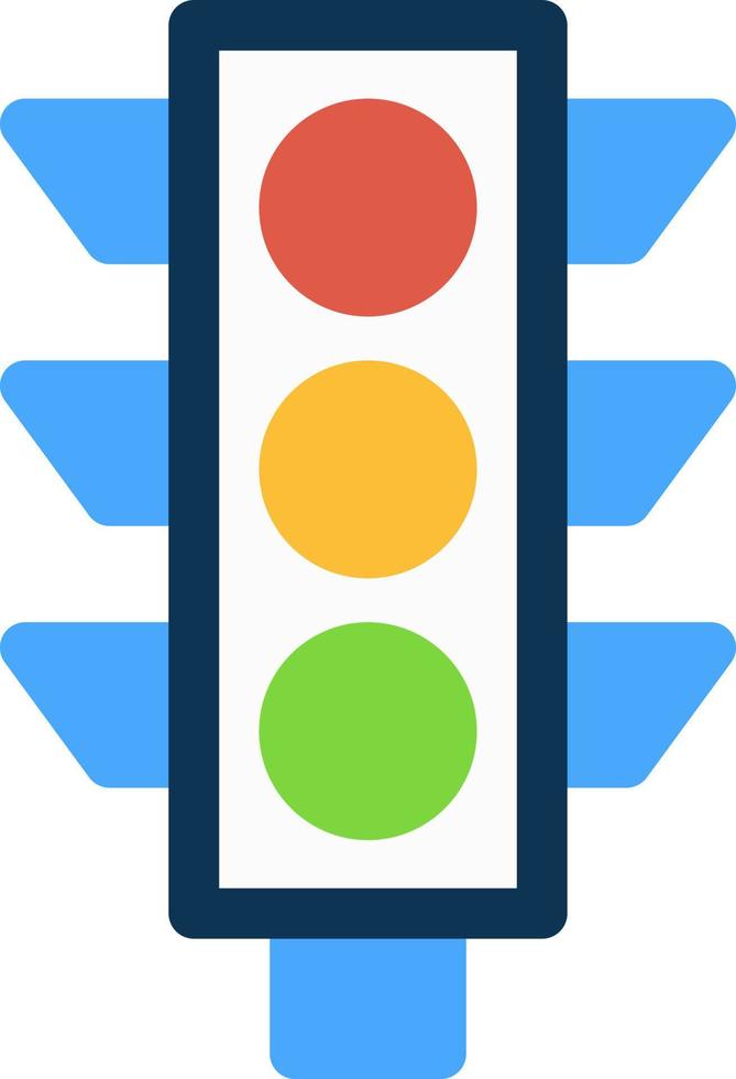 Traffic Light Vector Icon Design