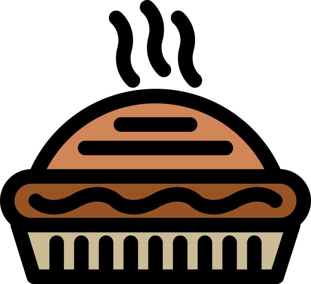 Pie Vector Icon Design