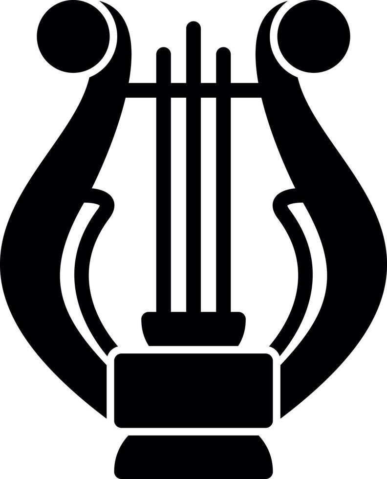 Lyre Vector Icon Design