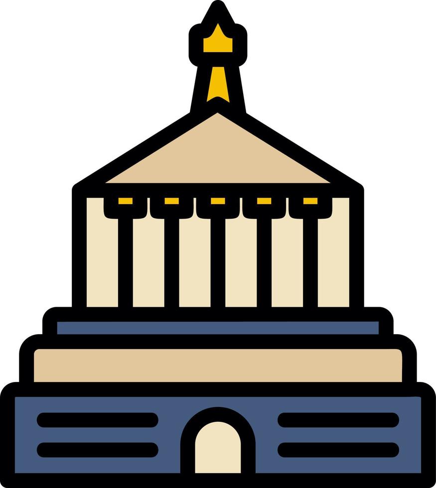 Halicarnassus Mausoleum Vector Icon Design