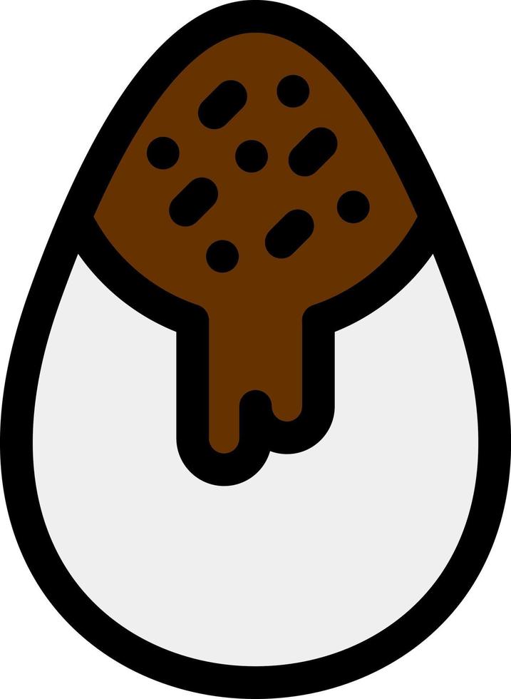 diseño de icono de vector de huevo de chocolate