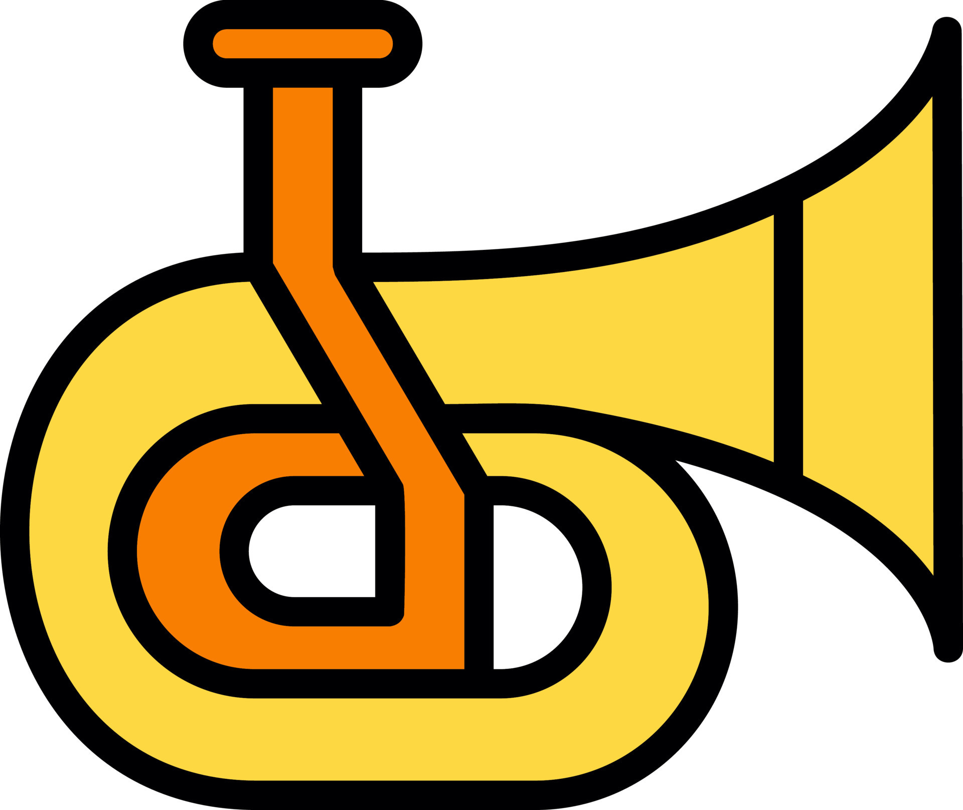 diseño de icono de vector de tuba 15861413 Vector en Vecteezy