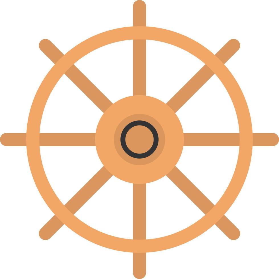 diseño de icono de vector de rueda náutica