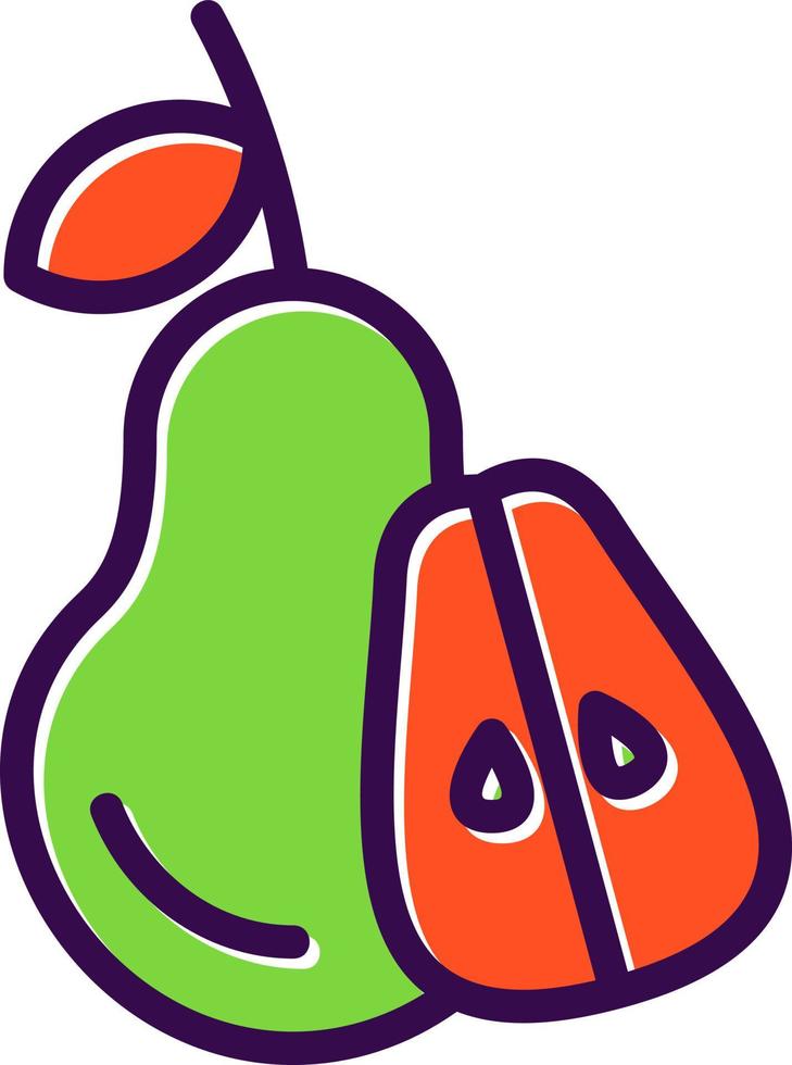 Pear Vector Icon Design