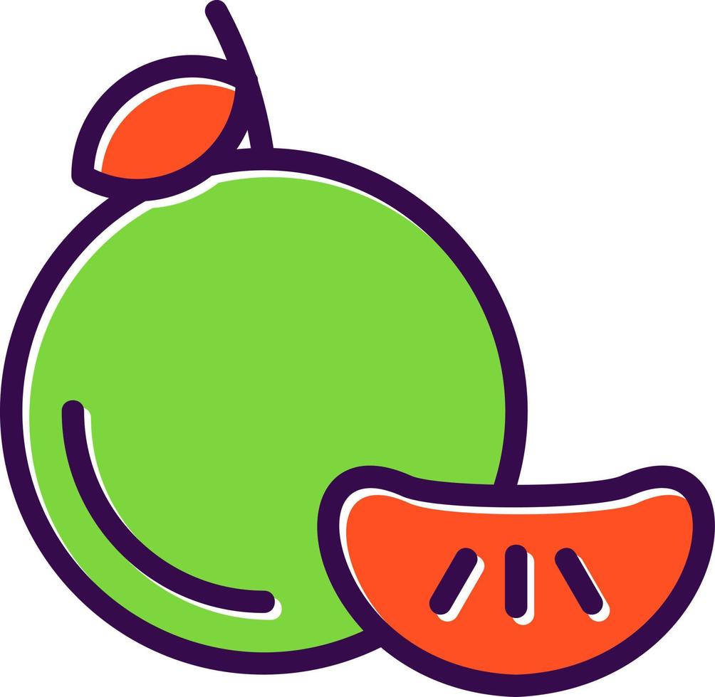 Mandarin Vector Icon Design