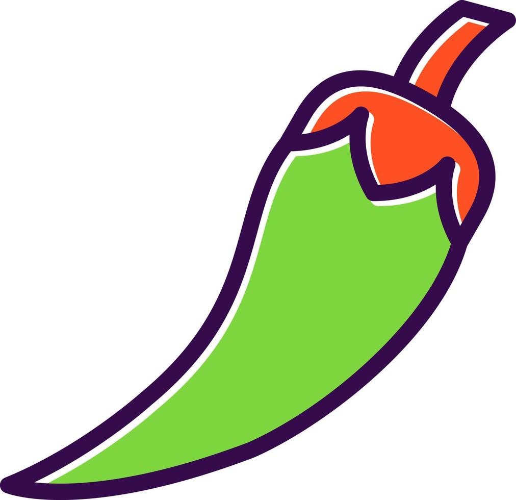 Chilli Pepper Vector Icon Design