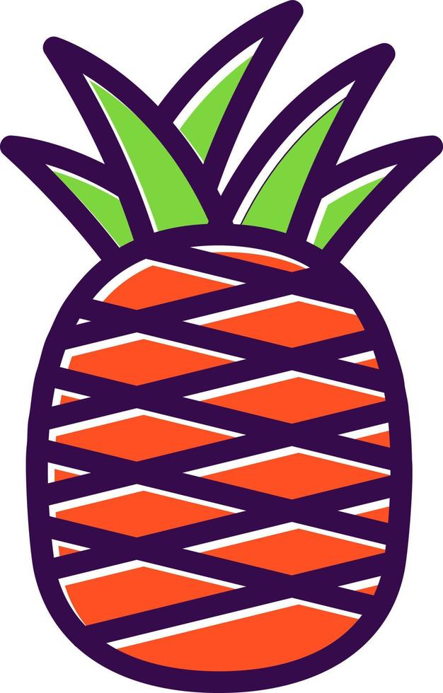 Pineapple Vector Icon Design