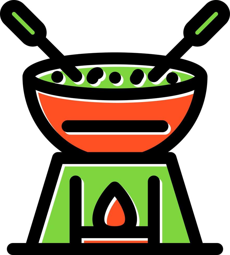 diseño de icono de vector de fondue