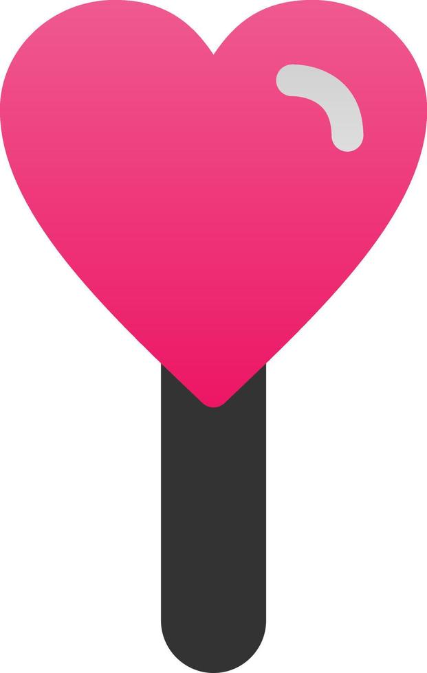 Heart Lollipop Vector Icon Design