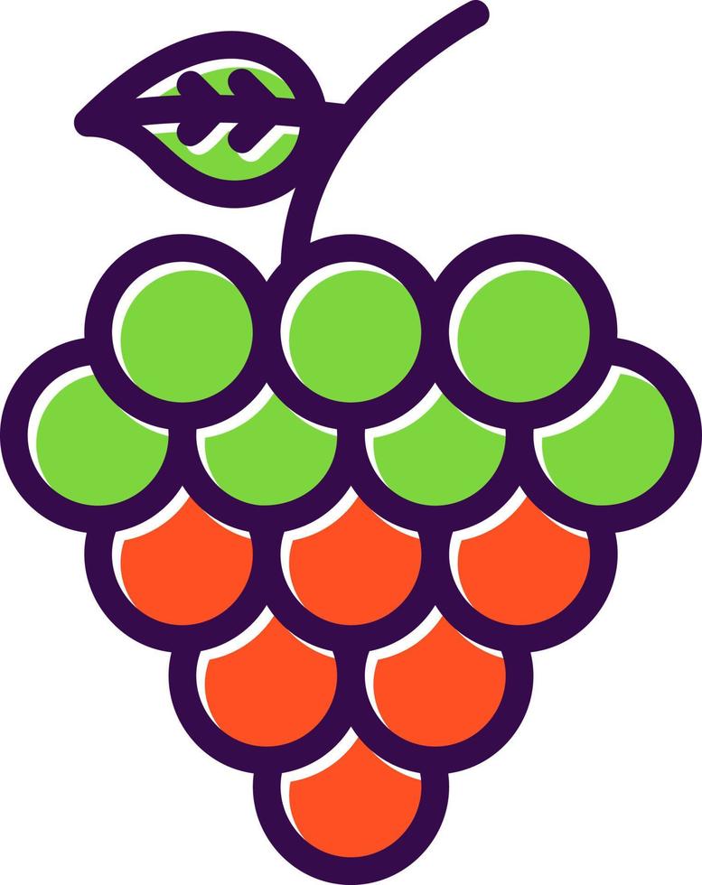 Grapes Vector Icon Design